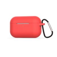 Husă din silicon pentru Airpods Pro cu carabină - albastru închis