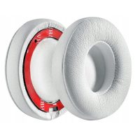 Căști de urechi din piele de înlocuire pentru căștile Beats Solo 2 și 3 - Albe, din piele