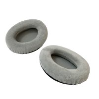 Căști de urechi din piele de înlocuire pentru căștile Kingston HyperX Cloud Core - Gri deschis, din velur