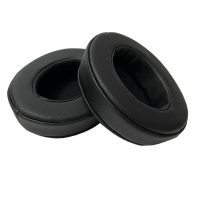 Căști de urechi din piele de înlocuire pentru căștile Kingston HyperX Cloud Core - Negre, din piele cu cusături