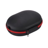 Carcasă pentru căștile Beats - Neagră cu fermoar roșu