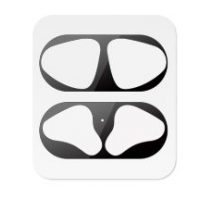 Autocolante împotriva prafului pentru carcasa AirPods 1 și 2 - Negre