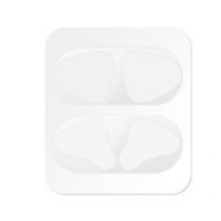Autocolante împotriva prafului pentru carcasa AirPods 1 și 2 - Argintii