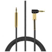 Cablul audio de rezervă pentru căștile TaoTronics SoundSurge 21, 22, 46, 60, 85, 90 - Negru cu auriu