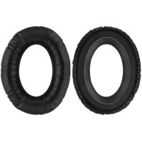 Căști de înlocuire pentru căști Sennheiser HD525, 535, 545, 565, 580, 600, 650, 660S - negre, din piele