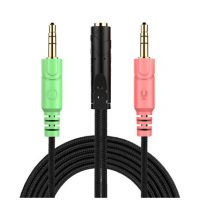 Conector pentru cablu audio pentru căști Sennheiser, Kingston HyperX, Bose, Logitech, JBL - negru, 20 cm
