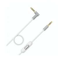 Cablu audio cu microfon pentru căști Beats Dr. Dre Solo Studio 1.0, 2.0, 3.0, Pro, Pro Detox și Mixr - Alb