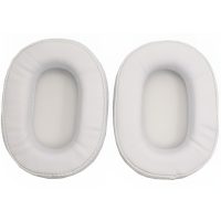 Căști de schimb pentru căști Audio Technica ATH-M30, M40X, M50, M50S și M50X - albe, din piele