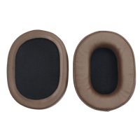Căști de schimb pentru căști Audio Technica ATH-M30, M40X, M50, M50S și M50X - marron, din piele