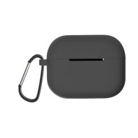 Husă din Silicon pentru Airpods Pro 2 cu carabină - Negru