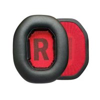 Căști de înlocuire pentru căști Logitech G-Pro X2 - Negre cu interior roșu, din piele