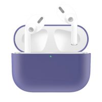 Husă din silicon pentru Airpods Pro - Gri violet