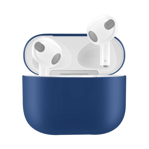 Foto - Carcasă din silicon pentru Airpods 3 - Albastră