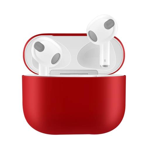 Foto - Husă din silicon pentru Airpods 3 - Roșie