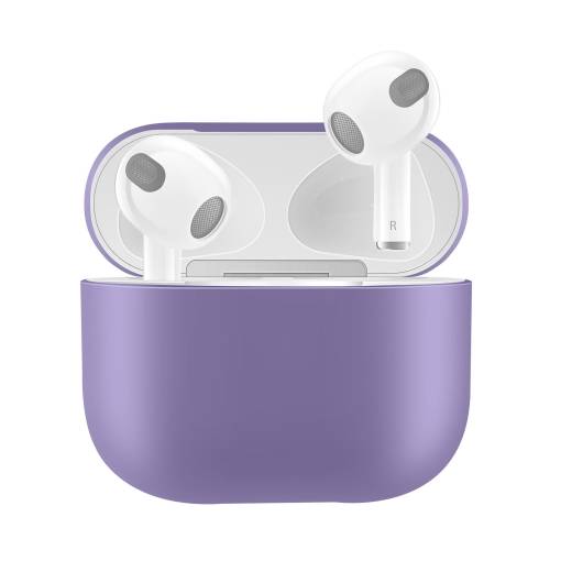 Foto - Husă de silicon pentru Airpods 3 - Mov