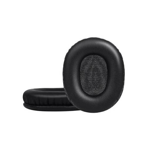 Foto - Căști de schimb pentru căștile Audio Technica ATH-M50, M50X, M50XBT, M50RD, M40X, M30X, M20X, MSR7 și SX1 - Negre, piele