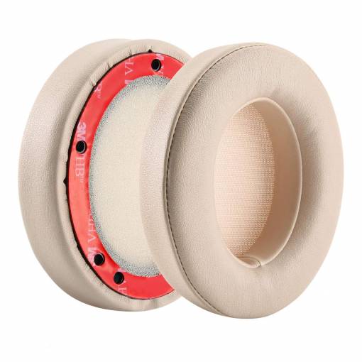 Foto - Căști de schimb pentru căștile Beats Studio 2.0 și 3.0 - Bej, piele