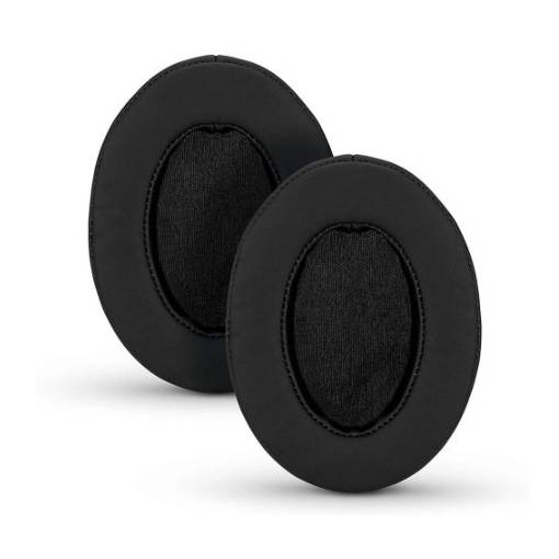 Foto - Căști de urechi din piele de înlocuire pentru căștile Fostex - Negre