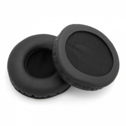 Foto - Căști de urechi din piele de înlocuire pentru căștile AKG K518, K518DJ, K81, K518LE - Negre, din piele