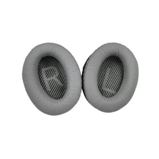 Foto - Bucăți de schimb pentru căști Bose QuietComfort 2, 15, 25 și 35 - Gri cu interior negru, din piele