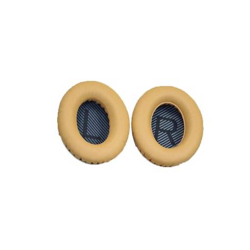 Foto - Căști de rezervă din piele pentru căști Bose QuietComfort 2, 15, 25 și 35 - Khaki cu interior negru