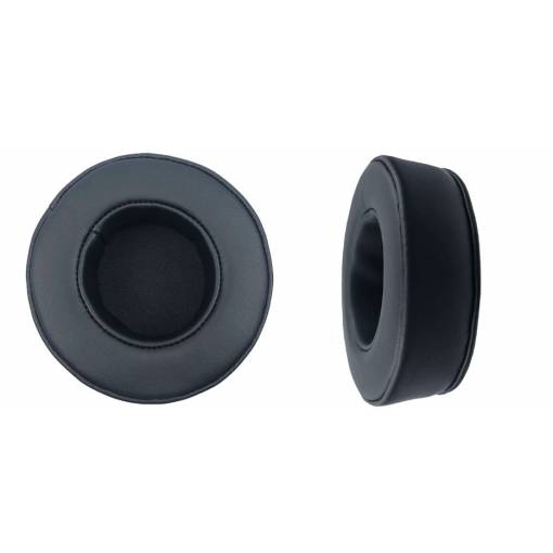 Foto - Căști de rezervă pentru căști Skullcandy Grind - Negre, din piele cu cusături