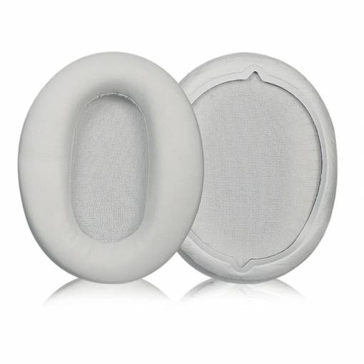 Foto - Casti de schimb pentru căști Sony WH-CH710N - Albe, din piele