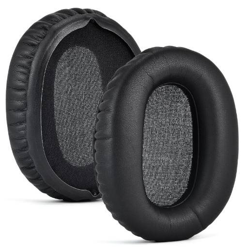 Foto - Casti de schimb pentru căști Sony WH-CH710N - Negru, din piele fără cusături