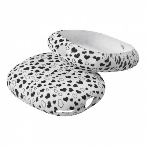 Foto - Capace pentru căștile Apple AirPods Max - Modelate cu inimi, din silicon