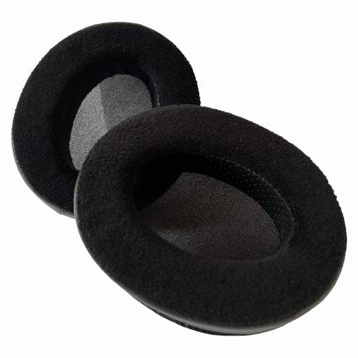 Foto - Bucăți de schimb pentru căștile Shure SRH440, 940 - Negre, din catifea și piele