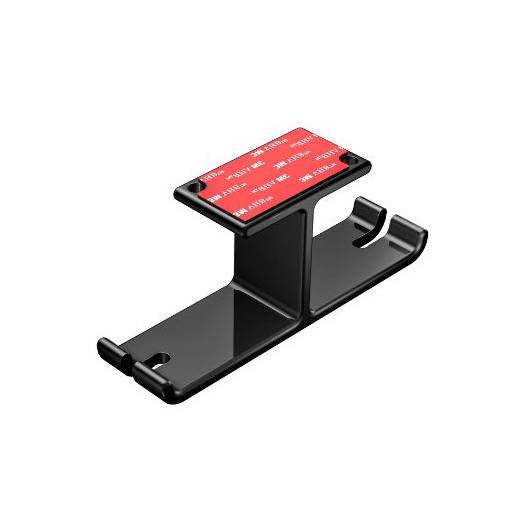 Foto - Urmărește suportul din aluminiu pentru două căști cu cablu - negru