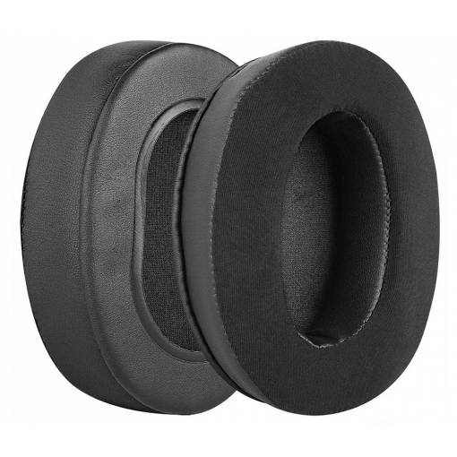 Foto - Căști de rezervă pentru căști Philips SHP9500, SHP9600, SHB9850NC, SHB7000 - Negru, din velur și piele