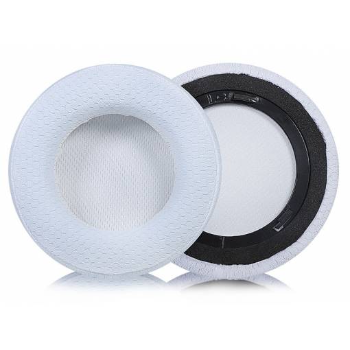 Foto - Burete de schimb pentru căști Corsair Virtuoso RGB, RGB SE și RGB XT - Albe, din pânză