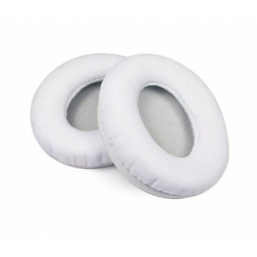 Foto - Piese de schimb pentru căști Beats Solo HD și Beats Solo 1.0 - Alb, din piele