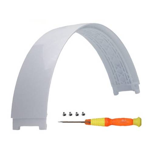 Foto - Cadran pentru căști Beats Studio 2.0 și Beats Studio 3.0 Partea superioară - alb lucios, plastic