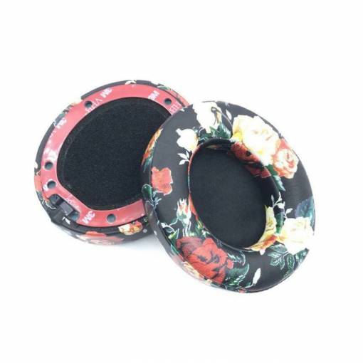 Foto - Accesorii de înlocuire pentru căștile Beats Studio 2.0 și 3.0 - Flori, din piele