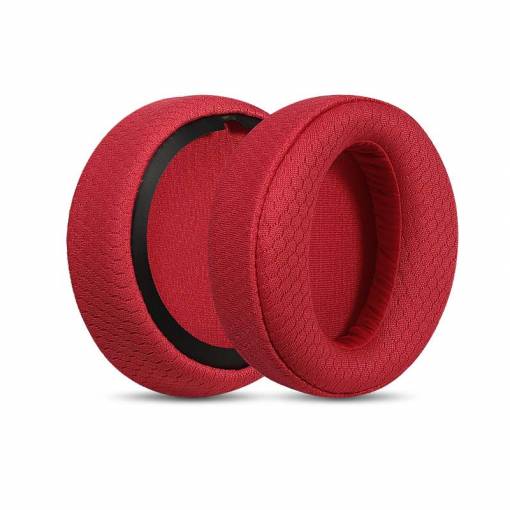 Foto - Accesorii de înlocuire pentru căștile Sony MDR-XB950BT, XB950N1, XB950B1, XB950AP - Roșii, textile