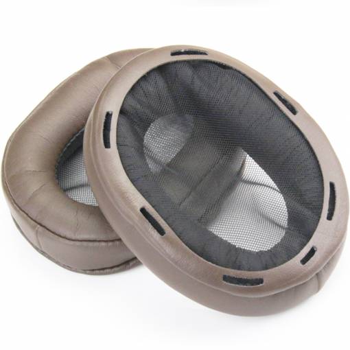 Foto - Căști de schimb pentru căștile Sony MDR-1A și MDR-1ADAC - Maro, din piele