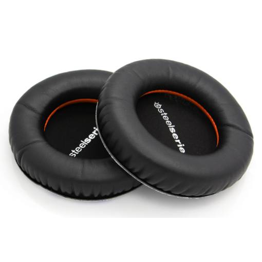 Foto - Căști de rezervă pentru SteelSeries Siberia 100 și 150 - negre, din piele