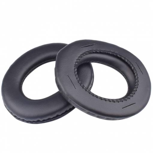 Foto - Căști de rezervă pentru căștile Panasonic RP-HTX7, RP-HTX7A, RP-HTX9 - Negre, din piele