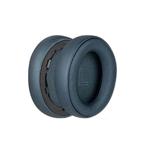 Foto - Pahare de schimb pentru căști Anker Soundcore Life Q30 și Q35 - Albastre cu cusături, din piele