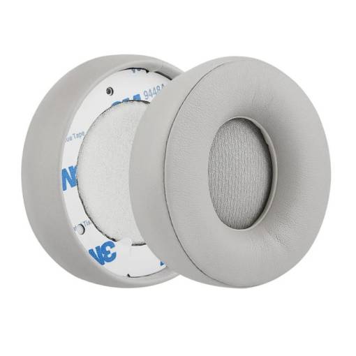 Foto - Pahare de schimb pentru căști Beats Solo Pro Wireless, Beats Solo Pro - Gri, din piele