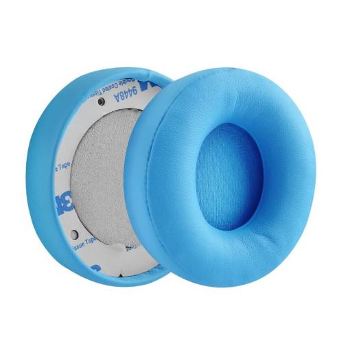 Foto - Pahare de schimb pentru căști Beats Solo Pro Wireless, Beats Solo Pro - Albastru deschis, din piele