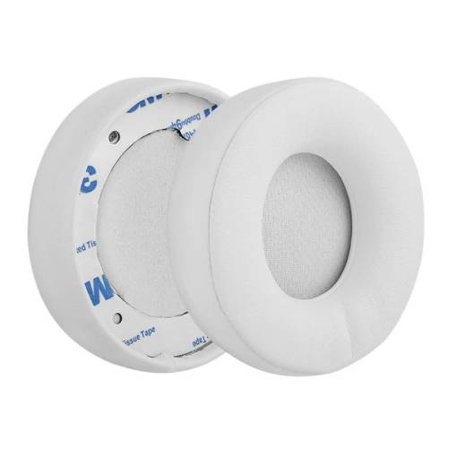 Foto - Pahare de schimb pentru căști Beats Solo Pro Wireless, Beats Solo Pro - Albe, din piele