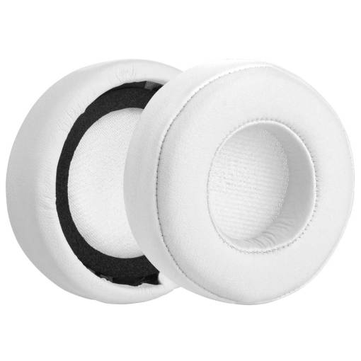 Foto - Căști de schimb pentru căști Beats Dr. Dre Mixr - Albe, din piele