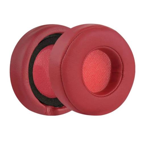 Foto - Căști de schimb pentru căști Beats Dr. Dre Mixr - Roșii, din piele