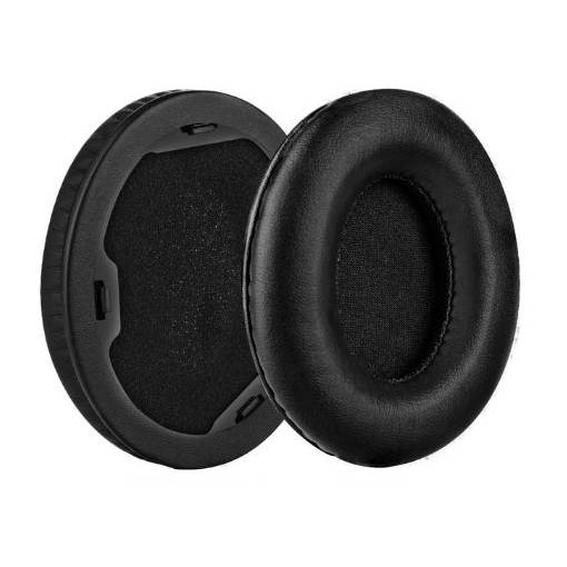 Foto - Căști de schimb pentru căști Beats Dr. Dre Studio 1.0 - Negre, din piele