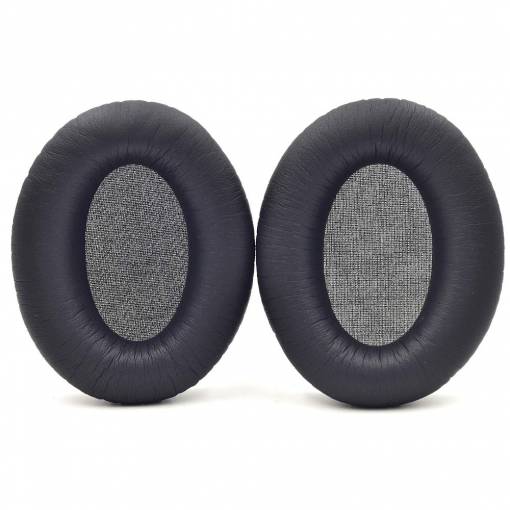 Foto - Căști de schimb pentru căști Audio Technica ATH-ANC7, ANC7B, ANC9, ANC27, ANC29 - Negre, din piele