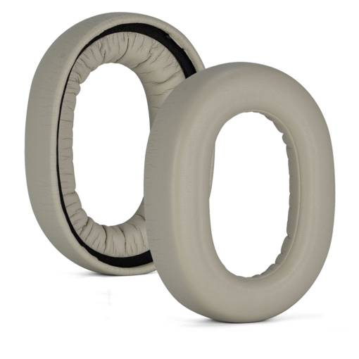 Foto - Căști de rezervă pentru căștile Jabra Elite 85H - Bej, din piele