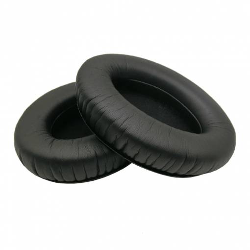 Foto - Perne de rezervă pentru căști Sennheiser HD418, 419, 428, 429, 439, 438, 448, 449, 471, 482 - negre, din piele